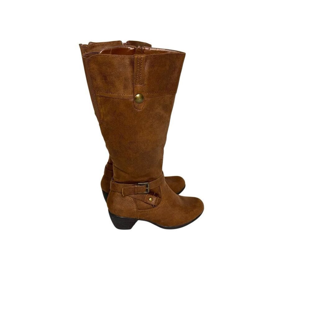 Chelsea Moreland brown knee high boots size 6 wide